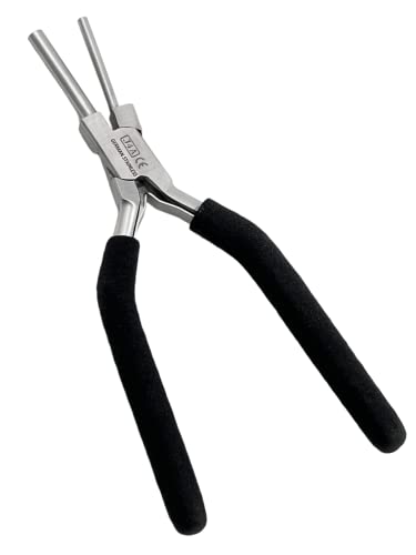 German Heavy Duty Bail Making Pliers,6 IN 1 Wire Looping Forming Pliers, BIG SIZE LOOPING PLIERS 13,16 & 20MM,SMALL LOOPING PLIER, 5, 7,10MM Anti Slip comfort grip handle (SMALL 3MM & 5MM)