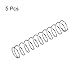 sourcing map 5 Stück Druckfeder 304 Edelstahl Druckfedern Spiralfeder Stahlfeder 15mm Außendurchmesser 1mm Drahtdurchmesser 35mm Komprimierte Länge 70mm Länge 35N Tragfähigkeit Silber