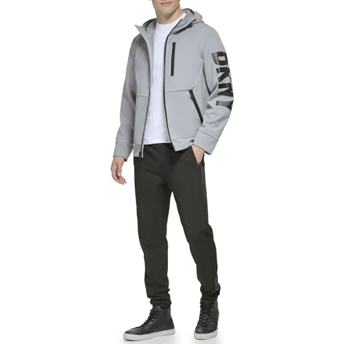Image of DKNY Men's Hooded Logo Softshell Jacket