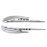 3D 2PCS Motorcycle Chrome Gas Tank Emblem Sticker Badge Decal For Honda VTX 1300 C R S