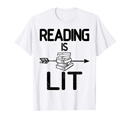 Reading Is Lit Book Lovers Reading Gift English Teacher T-Shirt