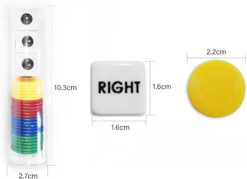 JHFY Left Right Center dice Game Prime (2 Pcs) - Thumbnail 2