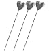 Produktbild bopely 3 Stück Edelstahl Cocktail Zahnstocher Spieße Obst Kabobs Vorspeisen Essen Picks Getränkestäbchen Für Geburtstagsfeier Dekorationen