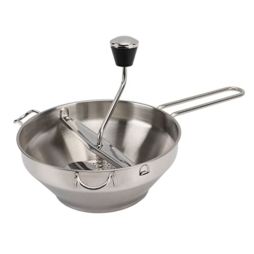 PenRux Rotary Food Mill, 3 Grinding Discs, Stainless Steel & Plastic, Tomato Sauce, Puree, Mashed Potatoes, Jams, Baby Food, Manual Grinder Mill