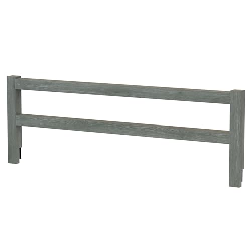 Image of Safety Guard Rail for Baby, Kids, and Children - Solid Wood Safety Bed Rail for Toddlers - Easy Installation - Premium Protection for Bunk, Twin, Full, Queen and King Size Beds - (Brushed Grey)