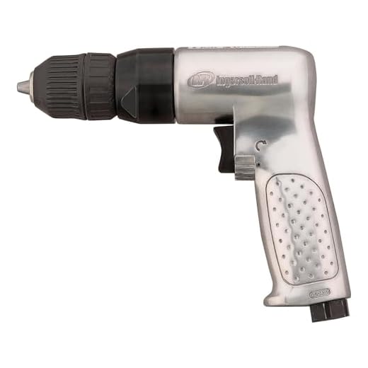Ingersoll-Rand 7802RAKC Heavy Duty 3/8-Inch Reversible Pneumatic Drill With Keyless Chuck
