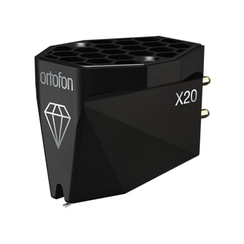 Ortofon MC X20 Moving Coil Phono Cartridge with Nude Elliptical Diamond Stylus (Black)