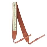 [ideamall] カメラストラップ 一眼レフ ストラップ ネックストラップ カメラ ボヘミアン風 長さ調節可 (ブラウン)