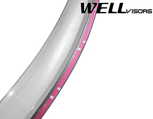 WellVisors Window Visors Wind Deflectors Compatible with Kia 2004-2010 Sportage with Black Trim Rain Guards 3-847KA003