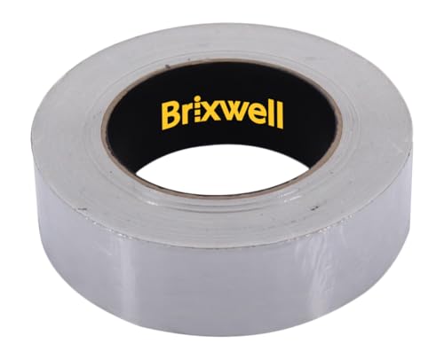 Brixwell Aluminum Foil Tape 1 1/2 Inch x 50 Yards Multi-Purpose Professional Grade Made in USA