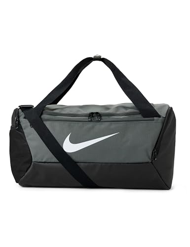 Nike Unisex Brasilia Training Duffel Bag (Small, 41L), Iron Grey/Black/White, MISC