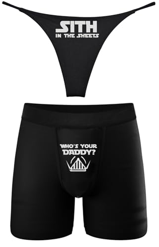 Southern Sisters Couples Matching Underwear Sith and Who's Yourr Daddy (Pack of 1)