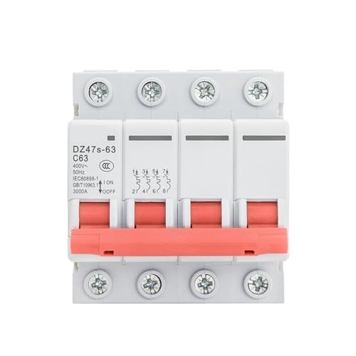 Disjoncteur magnétothermique AC 4P 16A 230V-415V pour tableau électrique sur rail DIN