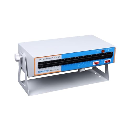 TR7045 Ionizing Air Blower, 110V Anti Static Ion Fan Wind Power Electrostatic Static Discharge Ionizer with 60-190CFM Adjustable for Electronics Assembly