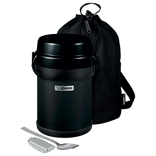 Zojirushi SL-JBE14BZ Mr. Bento Stainless Lunch Jar, 41 Oz, Carbon Black by Zojirushi - Used condition - CA$49.88