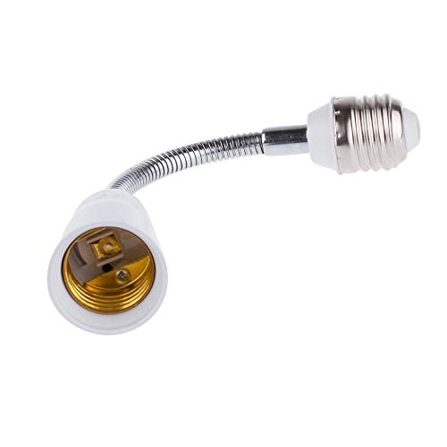 E26 To E26 Light Socket Extender Lamp Bulb Adapter Flexible Extension (20Cm) #TOP1