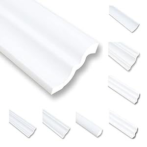 Mdekor 4 Meter Deckenleisten NS80 Sparpaket