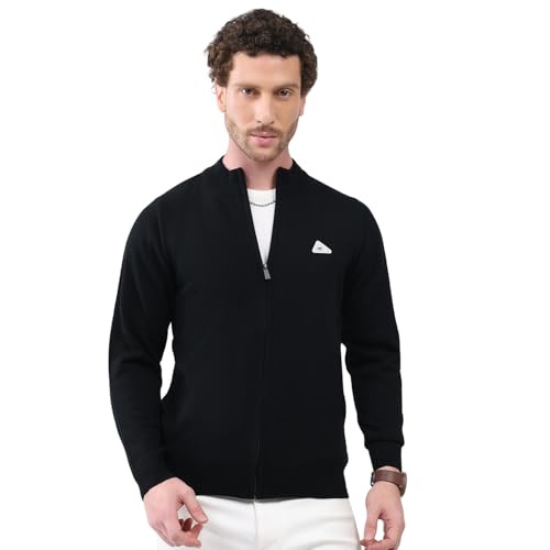 Image of Monte Carlo Men Regular Fit Full Sleeve Solid T Neck Winter Pullover (Pack of 1)