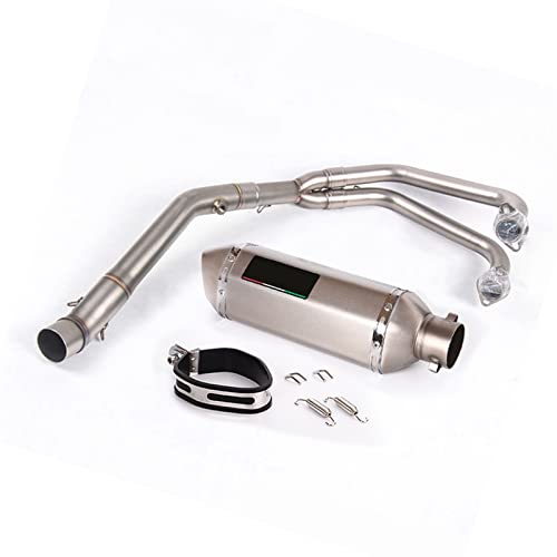 Silencieux d'échappement 51mm pour Yamaha R25 YZF-R25 2015-2022 avec tube de raccordement avant