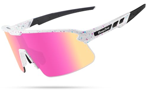 BangLong Running Sunglasses for Women Men - UV400 Protection TR90 Frame Sport Sunglasses for Driving Cycling Baseball