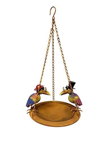 Continental Art Center Metal Hanging Birdfeeder- Lawn & Garden DÉCOR