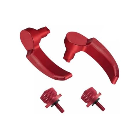 TDZ Saddlebag Latch Kit Saddle Bag Latches Lifter & 2Pc Seat Bolt Screw for Harley Davidson Touring Street Glide, Road Glide, Electra Glide, Road King, FLHR FLHT FLHX FLHTK 2014-2024，Red Cover