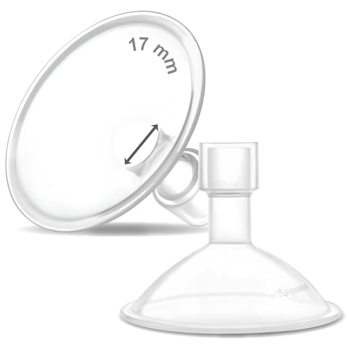 Image of Maymom MyFit Crater Series 17mm Two-Piece Design Small Breastshield Compatible with Medela Breast Pump Parts; Replace Shields; Fit Flex Connector; 2pc