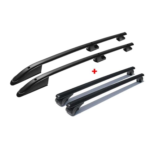 VDP XL Pro 200 Barre Portatutto In Alluminio Per Ford Transit Custom (2013+) - Portata 200 Kg - 2 Barre 145 Cm - 3
