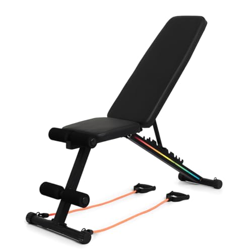Cult Strivo Foldable Adjustable Workout Bench | 350Kg Max Weight | 8-Level Incline & Decline |...