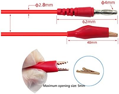 30PCS Back Probe Kit Back Probe Pins Test Leads Set 30V 5 Colors Copper Alligator Clip to Banana Plug Kit with Wire Piercing Probes for Diagnostics Testing and Repairing
