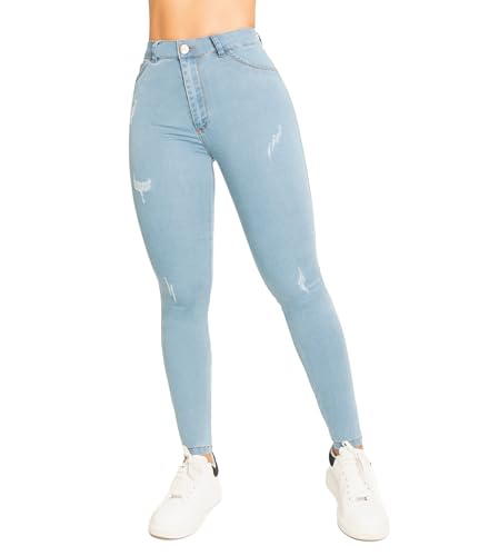 High-Rise Push-Up Jeans Pantalones Levanta Cola Colombianos Originales