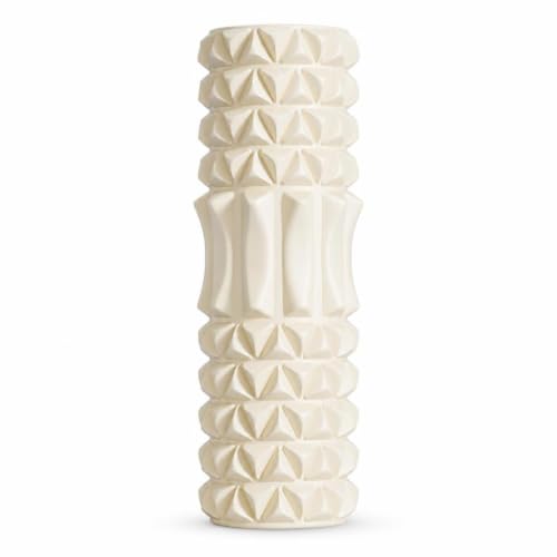 Rodillo de espuma naranja corazón y blanco para relajación suave