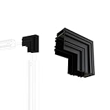 SCON Vertical Corner Joint, Wall Corner for Magnetic Track Lighting, Easy Install 24V Aluminum Connector, Tool-Free, Compatible Recessed Magnetic Track Lighting System