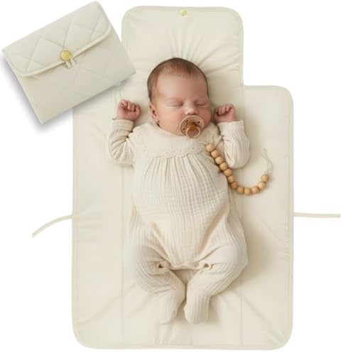 Image of Portable Diaper Changing Pad - Soft and Easy to Clean Diaper Changing Mat for Babies - The Perfect Lightweight and Foldable Pad for Traveling