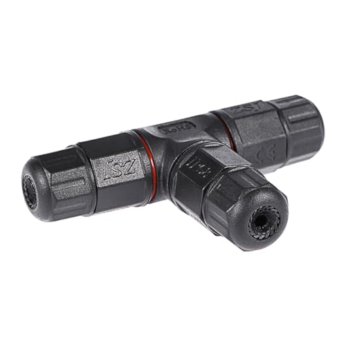 LALADEFIEE Electrical Cable Connector 5 Pin T-Shape Design and Weatherproof Feature for Farm and Outdoor LED Lighting