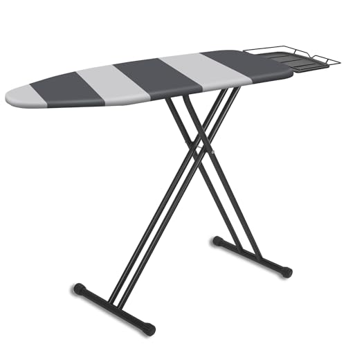 UFETGYG Classic Full Size Ironing Board,Extra Wide Size Full Metal Construction,57" X 18" with Iron Rest, Height Adjustable, Heat & Scorch Resistant Fabric, Anti-Skid Feet, Heavy Duty — view 6