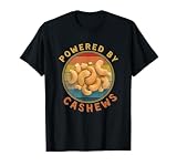Powered By Cashews Funny Retro Cashew Nuts Lover Costume T-Shirt