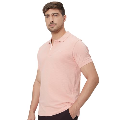 Image of MUFTI Mens Polo Collar Half Sleeve Slim Fit T-Shirts