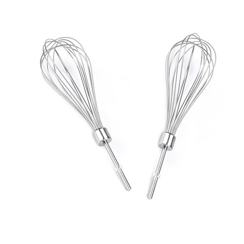 Kitchen Hand Mixer Whisk Attachments FOR KitchenAid Whisk KHMPW,KHM512BM KHM2B, AP5644233, KHM3, KHM5, W10720799, Kitchenaid Egg Beater - 2 Pack