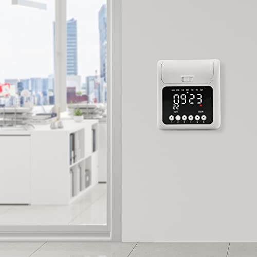 Calculating Time Clock Bundle With 50 Cards And Clear Led Display, Built-In Music Ringing Time Clocks For Employees Small Business Less Than Or Equal To 50 People #TOP4