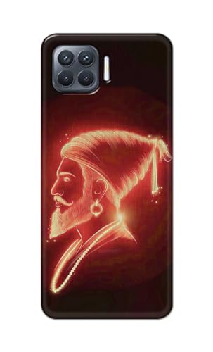 Image of PRINTFIDAA Printed Hard Back Cover Case for Oppo F17 Pro | Oppo A93 4G | Oppo Reno4 F | Oppo Reno 4 F Back Cover (Chatrapati Shivaji Maharaj) -112