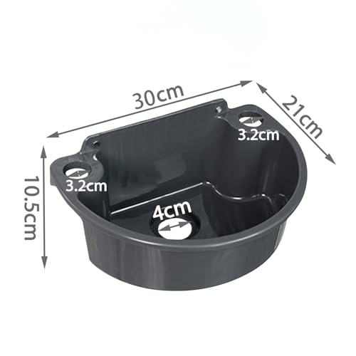 Vasque semi-circulaire compacte noire avec robinet au design épuré