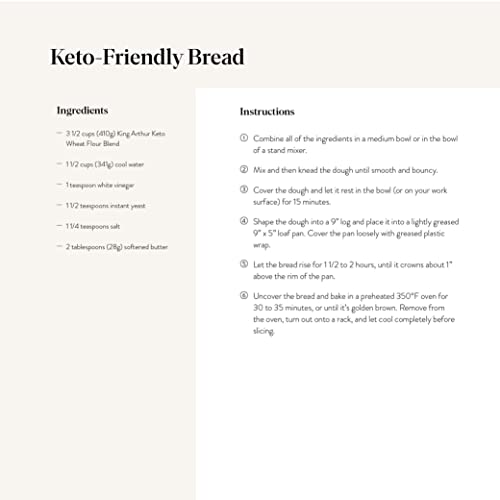 King Arthur Flour, Keto Wheat Flour Blend, 16 oz (454 g)