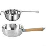Photo Gallery melter per cioccolato a doppia caldaia, in acciaio inox 304, con beccucci a forma di u e manico ergonomico, per cottura in cucina (f) Photo Gallery melter per cioccolato a doppia caldaia, in acciaio inox 304, con beccucci a forma di u e manico ergonomico, per cottura in cucina (f)