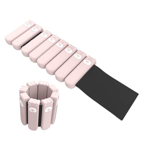 Manhegari Peso del tobillo de la muñeca, peso de la pierna y brazo portátil,Pulsera de peso 2x para mujeres | Equipo pilates ajustable, pulsera de ejercicio, muñeca de silicona para