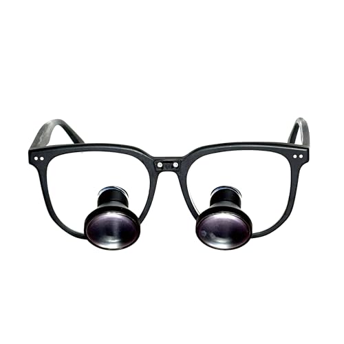 Songzi Optics 2.5X 3X 3.5X Optional Acetate Frame TTL Dental Loupes Through The Lens Surgical Loupes Customized (Magnification:3.5X, Near Pd 60mm)