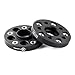 VLAOSCHI Black Forged 5x112 to 5x100 Wheel Adapters 20mm, 5 Lug Hubcentric Adapters with 14x1.5 Bolts Compatible with Audi VW 5x112 Vehicle (57.1mm Hub) to 5x100 Rims (57.1mm Bore) - Pack of 4