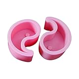 molde de silicone yin yang ❀Se puede usar para hacer velas de parafina, cera, cera de palma y cera de abejas. En este sencillo molde se puede utilizar cualquier cera.