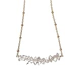 Herkimer Diamond Pendant - 14K Gold-Filled Necklace Adjustable 16 Inch - Trendy Jewelry Gift for Daughter
