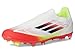 Adidas Unisex-Adult F50 League Laceless Firm Ground/Multi Ground Soccer, White/Black/Solar Yellow, 11